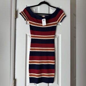 NWT bodycon off shoulder dress